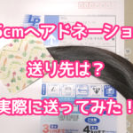 【15cmのヘアドネーションの送り先】実際に送ってみました!