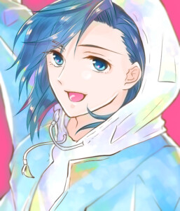 ブルーの女の子
